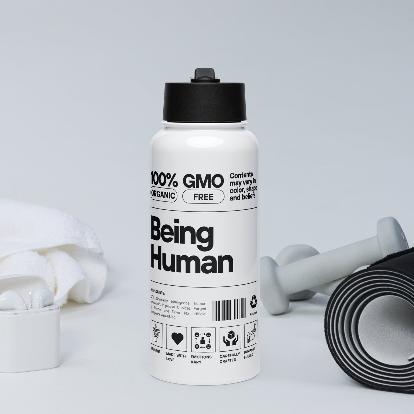 The Human Hydrator ⎸ Being Human Stainless Steel Water Bottle