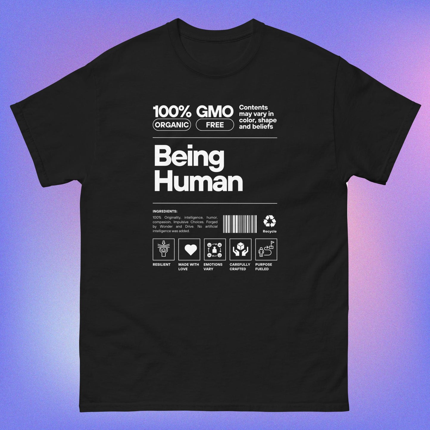 "Being Human" Unisex Classic Tee