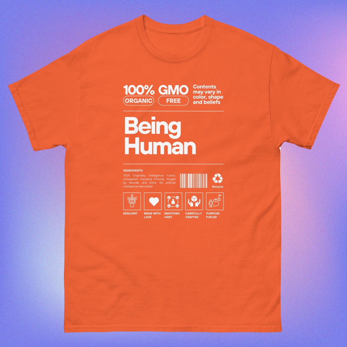 "Being Human" Unisex Classic Tee