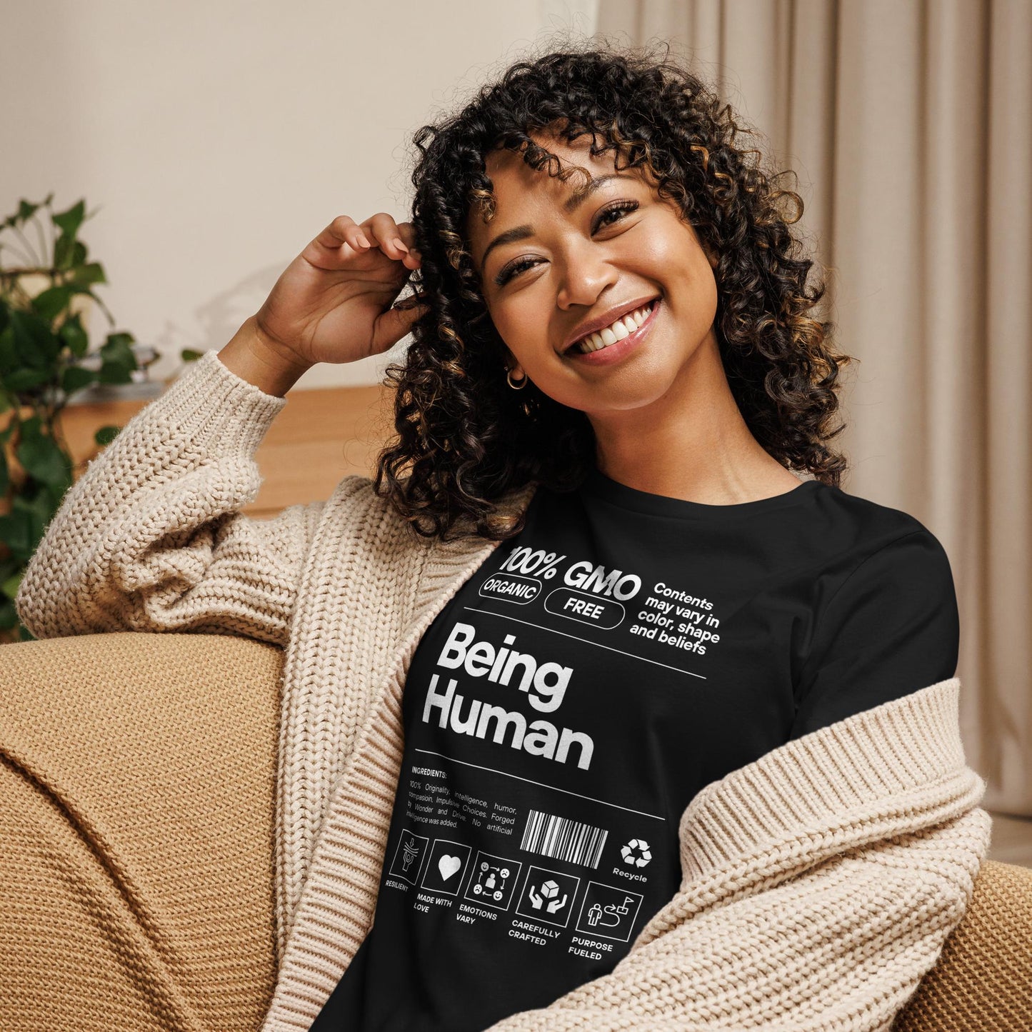 Being Human Women’s Tee | Comfort in Confidence